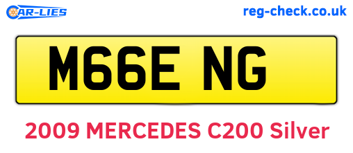 M66ENG are the vehicle registration plates.