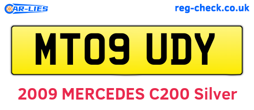 MT09UDY are the vehicle registration plates.