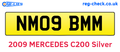 NM09BMM are the vehicle registration plates.