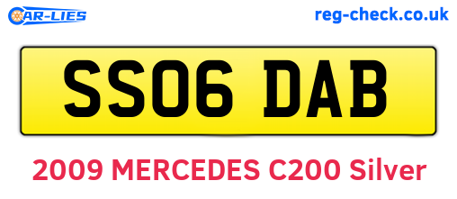 SS06DAB are the vehicle registration plates.