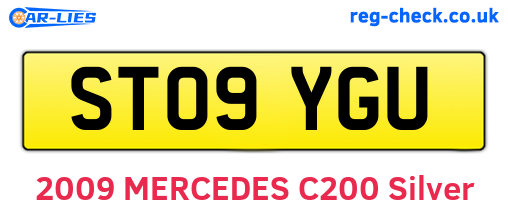 ST09YGU are the vehicle registration plates.