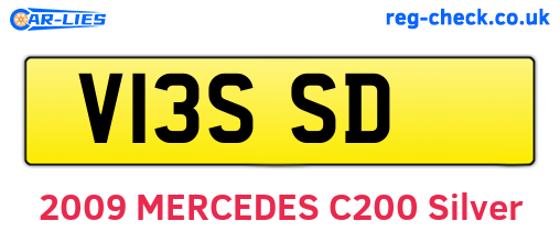 V13SSD are the vehicle registration plates.