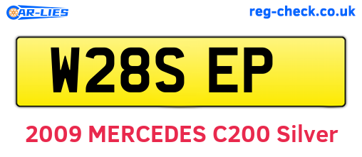 W28SEP are the vehicle registration plates.