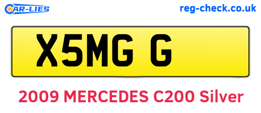 X5MGG are the vehicle registration plates.