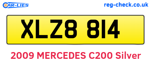XLZ8814 are the vehicle registration plates.