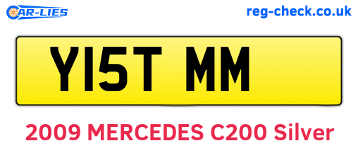 Y15TMM are the vehicle registration plates.