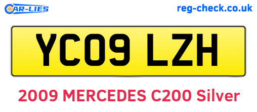 YC09LZH are the vehicle registration plates.
