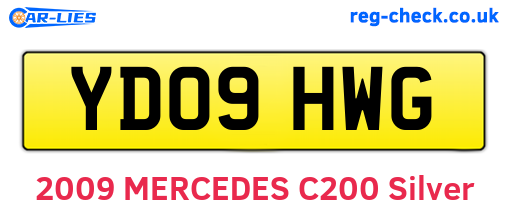 YD09HWG are the vehicle registration plates.