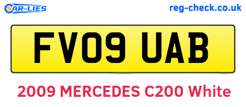 FV09UAB are the vehicle registration plates.