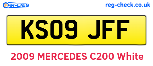 KS09JFF are the vehicle registration plates.