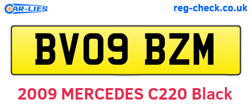 BV09BZM are the vehicle registration plates.