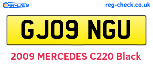 GJ09NGU are the vehicle registration plates.