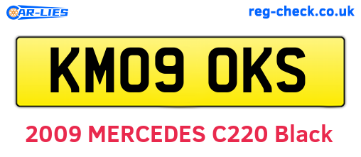 KM09OKS are the vehicle registration plates.