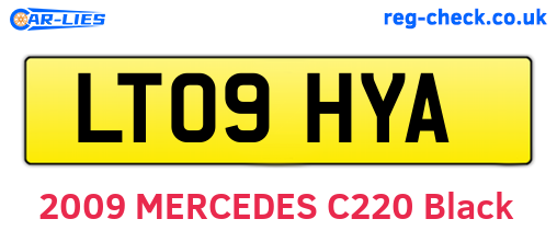 LT09HYA are the vehicle registration plates.