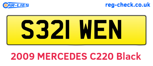 S321WEN are the vehicle registration plates.