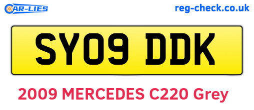 SY09DDK are the vehicle registration plates.