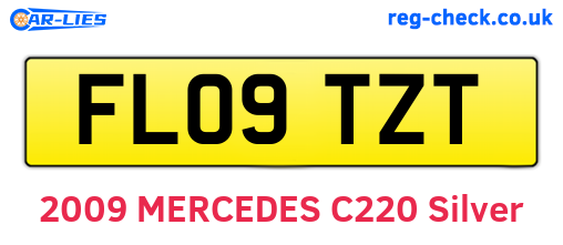 FL09TZT are the vehicle registration plates.
