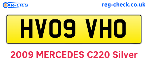 HV09VHO are the vehicle registration plates.
