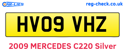HV09VHZ are the vehicle registration plates.