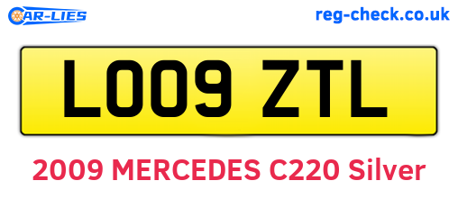 LO09ZTL are the vehicle registration plates.