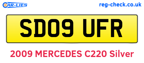 SD09UFR are the vehicle registration plates.