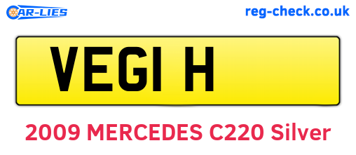 VEG1H are the vehicle registration plates.