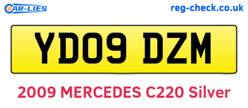 YD09DZM are the vehicle registration plates.