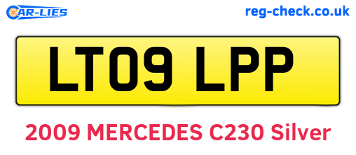 LT09LPP are the vehicle registration plates.