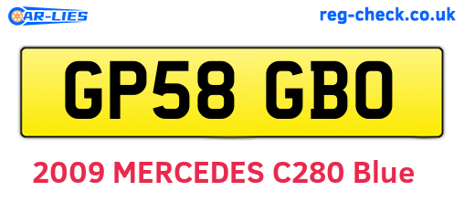 GP58GBO are the vehicle registration plates.