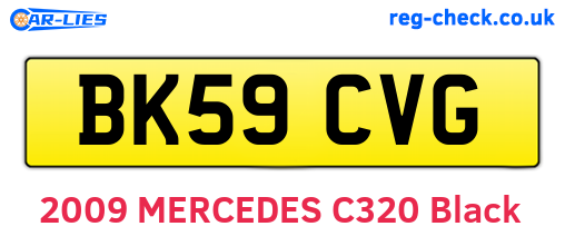 BK59CVG are the vehicle registration plates.