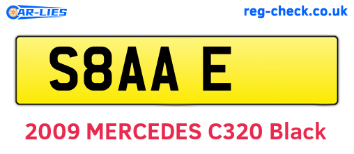 S8AAE are the vehicle registration plates.