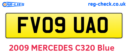 FV09UAO are the vehicle registration plates.