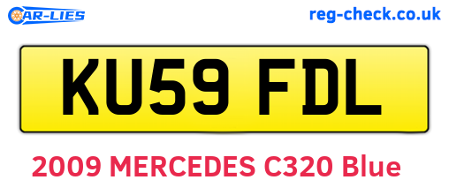 KU59FDL are the vehicle registration plates.