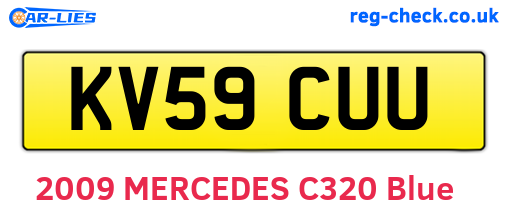 KV59CUU are the vehicle registration plates.