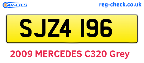 SJZ4196 are the vehicle registration plates.