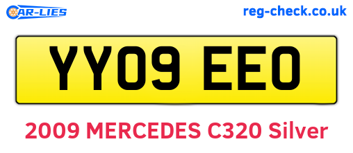 YY09EEO are the vehicle registration plates.