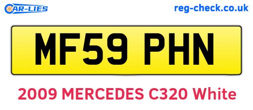 MF59PHN are the vehicle registration plates.