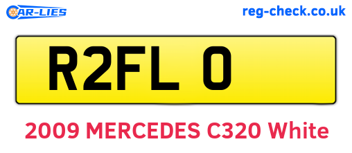 R2FLO are the vehicle registration plates.