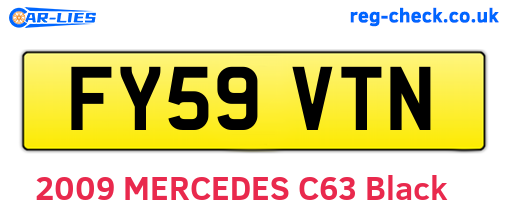FY59VTN are the vehicle registration plates.