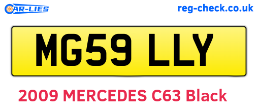 MG59LLY are the vehicle registration plates.