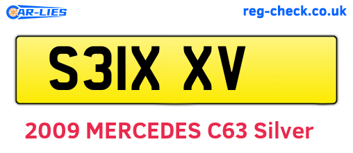 S31XXV are the vehicle registration plates.
