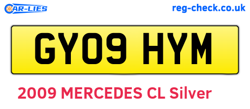 GY09HYM are the vehicle registration plates.