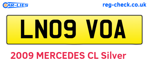 LN09VOA are the vehicle registration plates.