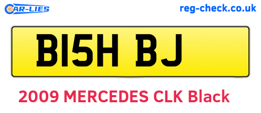 B15HBJ are the vehicle registration plates.