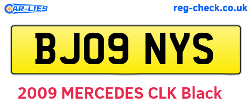 BJ09NYS are the vehicle registration plates.