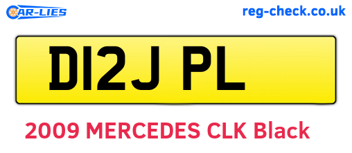 D12JPL are the vehicle registration plates.