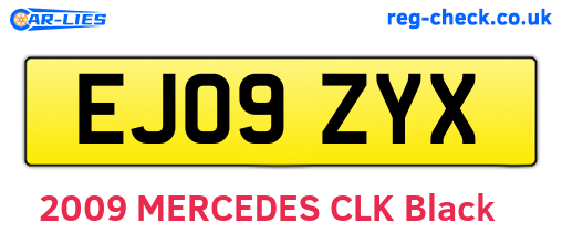 EJ09ZYX are the vehicle registration plates.