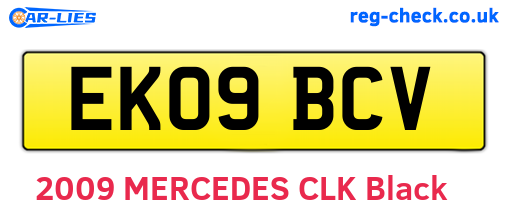 EK09BCV are the vehicle registration plates.