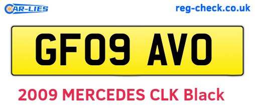 GF09AVO are the vehicle registration plates.