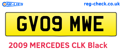 GV09MWE are the vehicle registration plates.